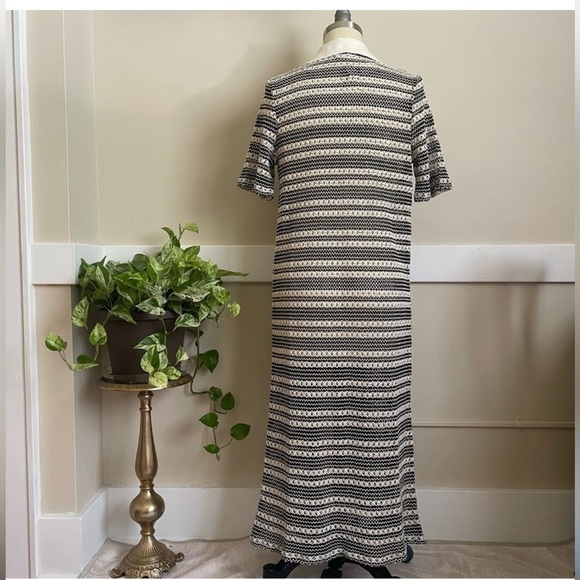 Anthropologie Self Contrast Striped Knit Duster - Picture 4 of 5